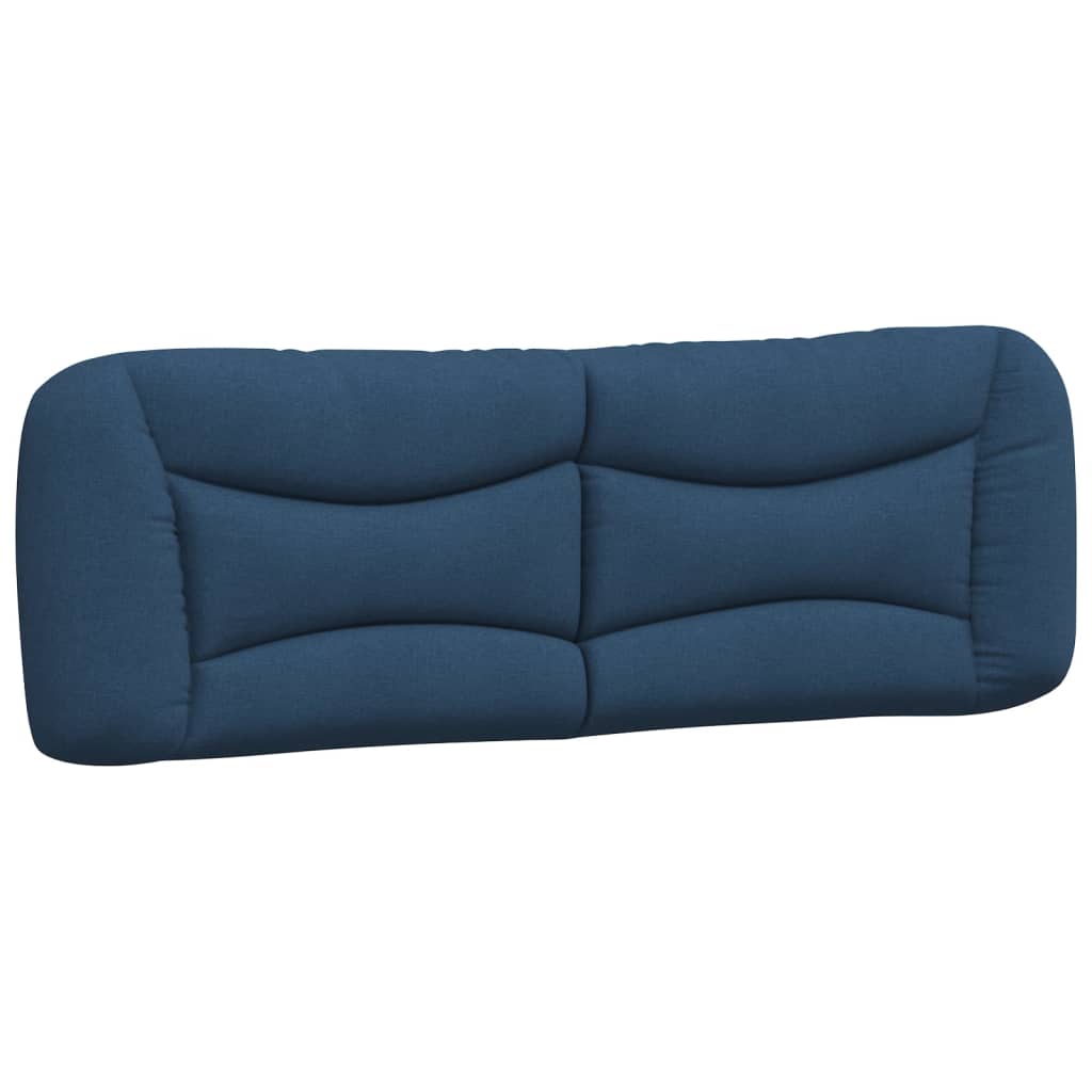 Kopfteil-Kissen "Hvar" Blau 160 cm Stoff