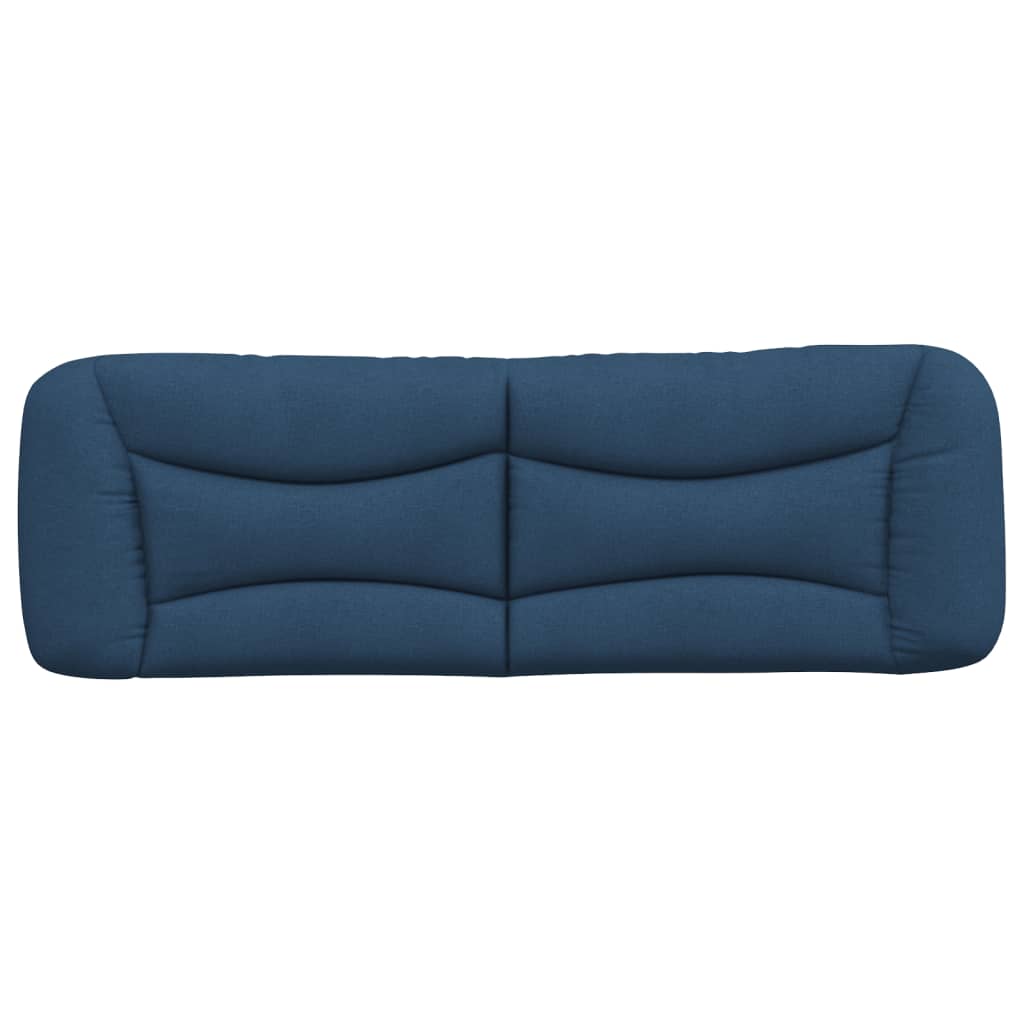 Kopfteil-Kissen "Hvar" Blau 160 cm Stoff