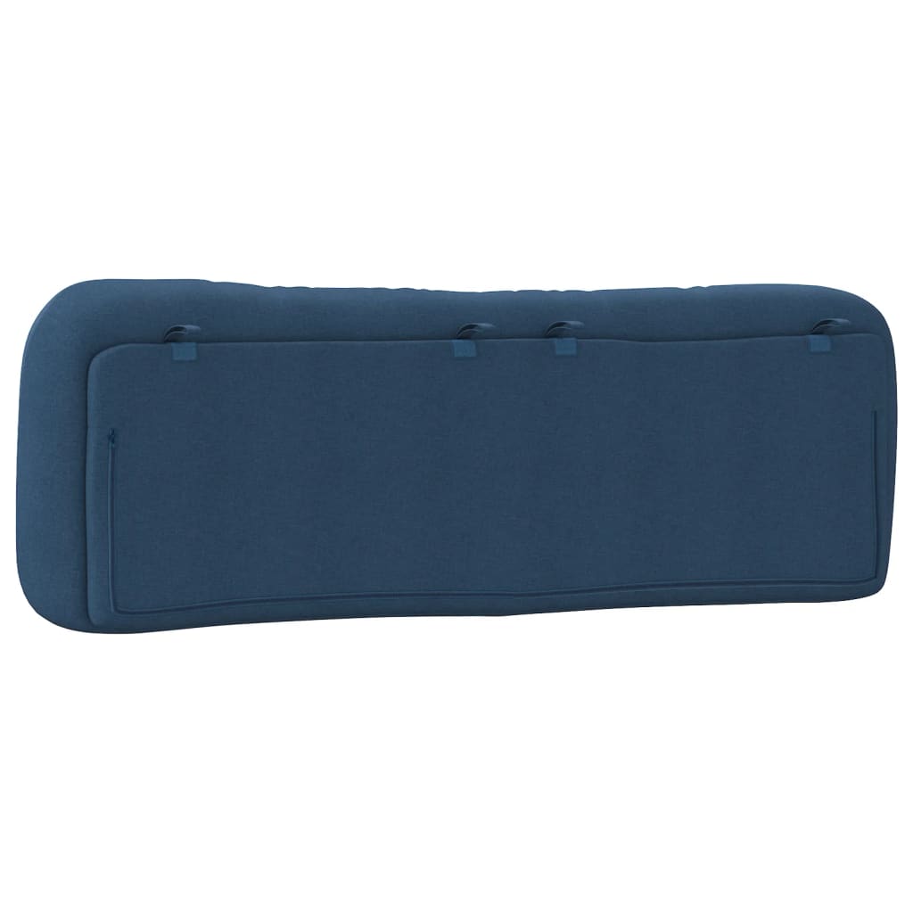 Kopfteil-Kissen "Hvar" Blau 160 cm Stoff