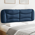 Kopfteil-Kissen "Hvar" Blau 160 cm Stoff