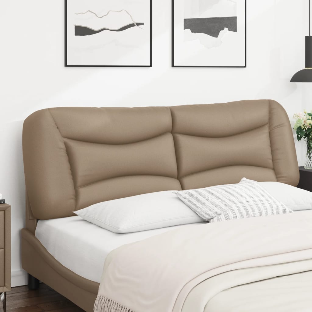 Kopfteil-Kissen "Hvar" Cappuccino-Braun 160 cm Kunstleder