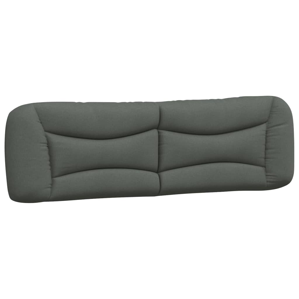 Kopfteil-Kissen "Hvar" Dunkelgrau 180 cm Stoff