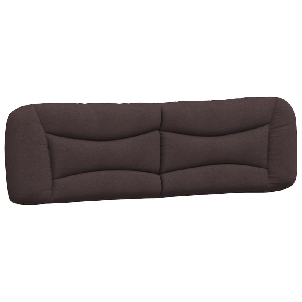 Kopfteil-Kissen "Hvar" Dunkelbraun 180 cm Stoff