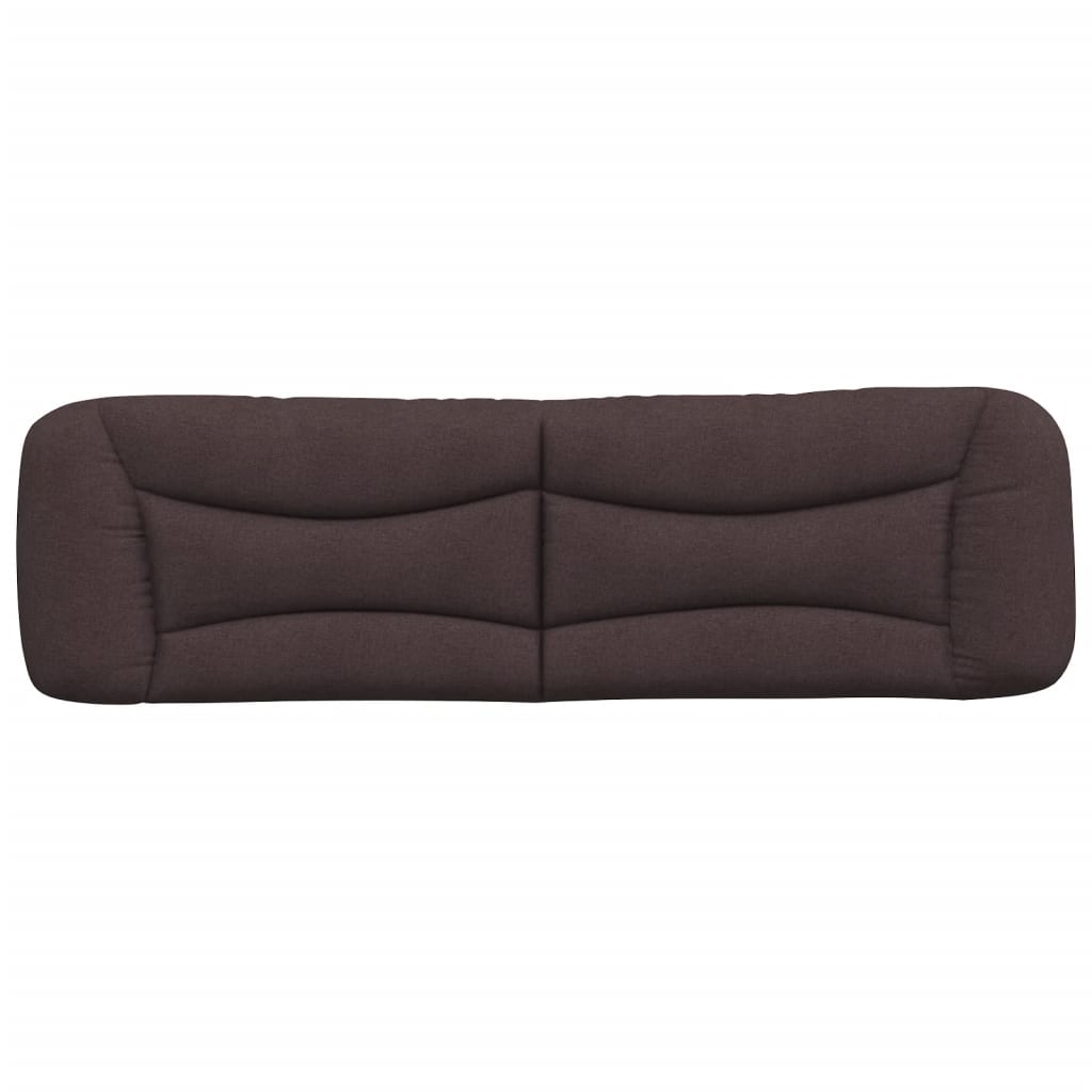 Kopfteil-Kissen "Hvar" Dunkelbraun 180 cm Stoff
