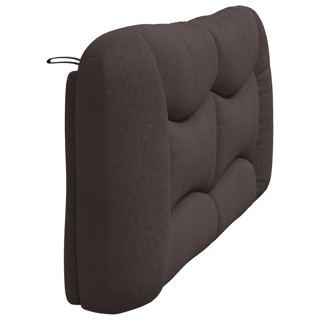 Kopfteil-Kissen "Hvar" Dunkelbraun 180 cm Stoff