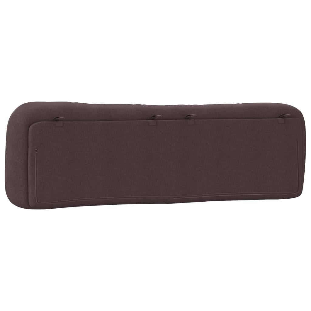 Kopfteil-Kissen "Hvar" Dunkelbraun 180 cm Stoff