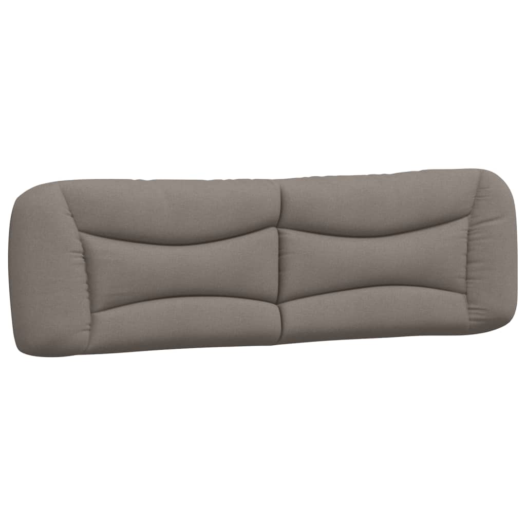Kopfteil-Kissen "Hvar" Taupe 180 cm Stoff