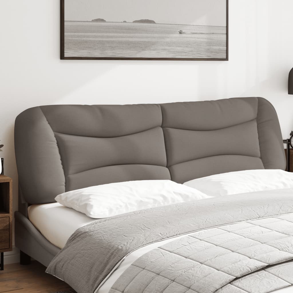 Kopfteil-Kissen "Hvar" Taupe 180 cm Stoff