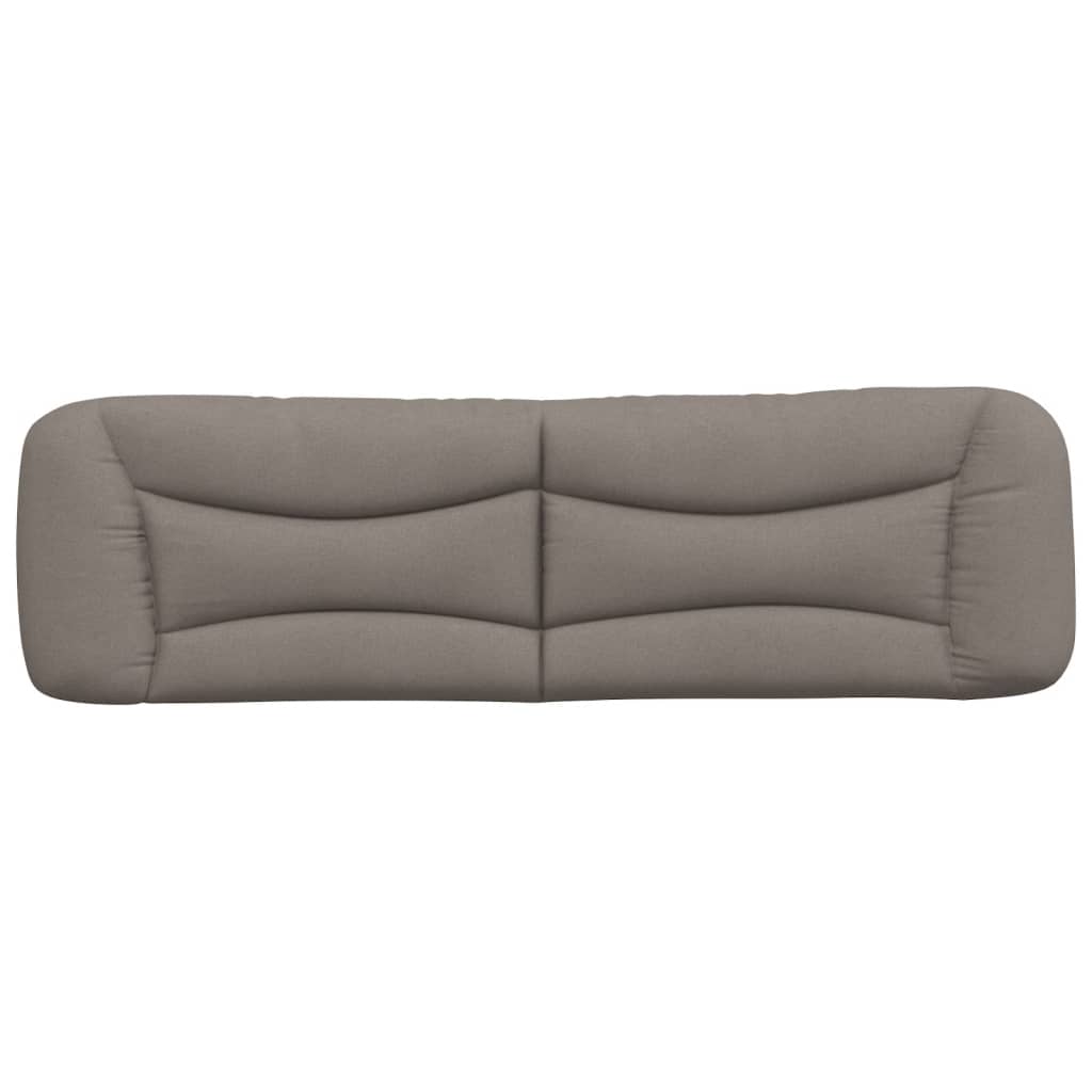 Kopfteil-Kissen "Hvar" Taupe 180 cm Stoff