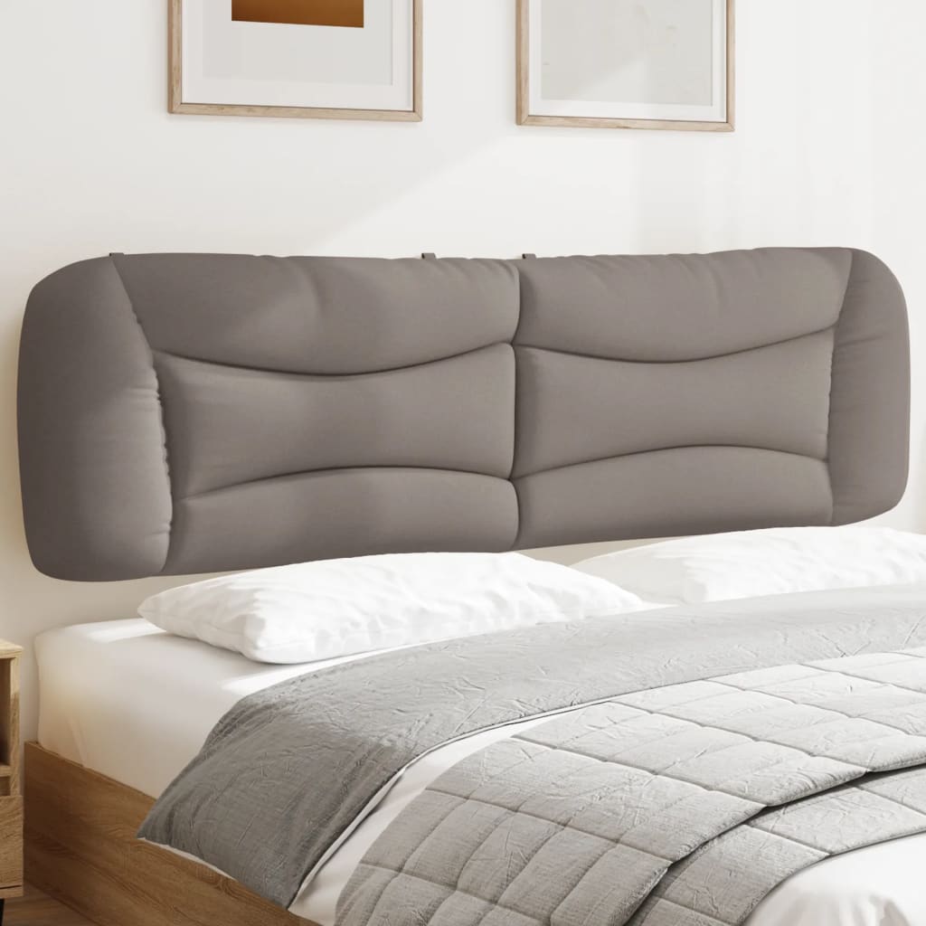 Kopfteil-Kissen "Hvar" Taupe 180 cm Stoff