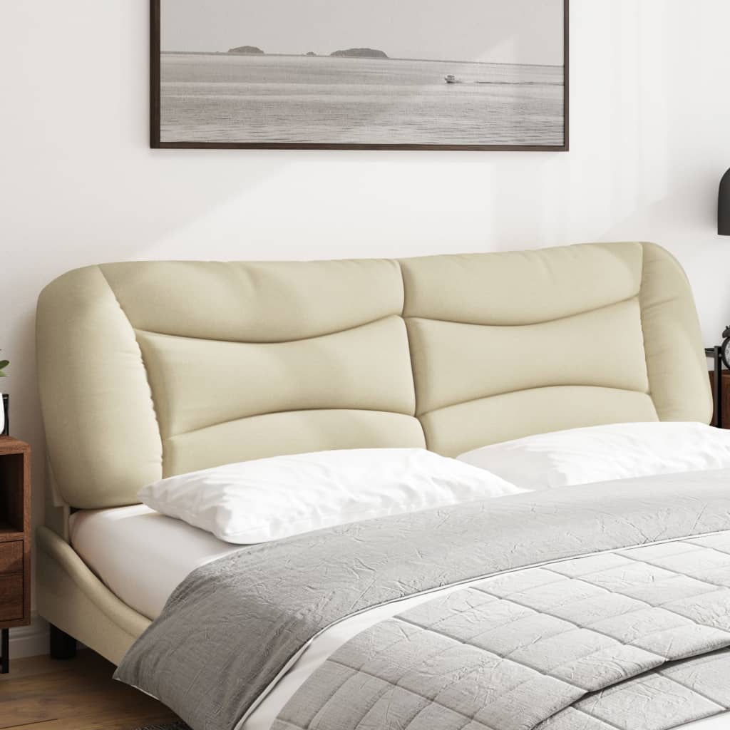 Kopfteil-Kissen "Hvar" Creme 180 cm Stoff