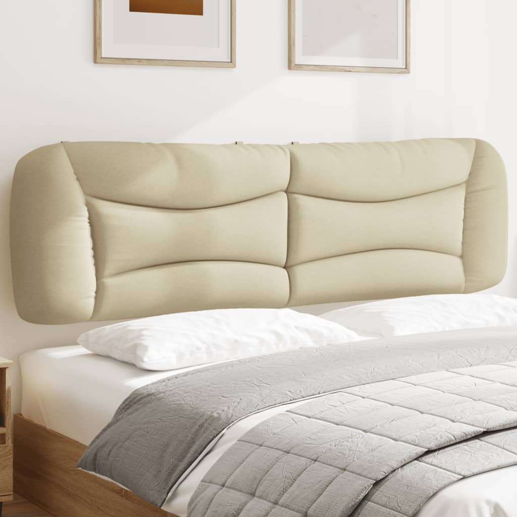 Kopfteil-Kissen "Hvar" Creme 180 cm Stoff