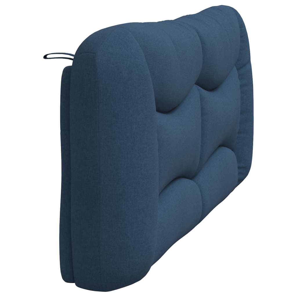 Kopfteil-Kissen "Hvar" Blau 180 cm Stoff