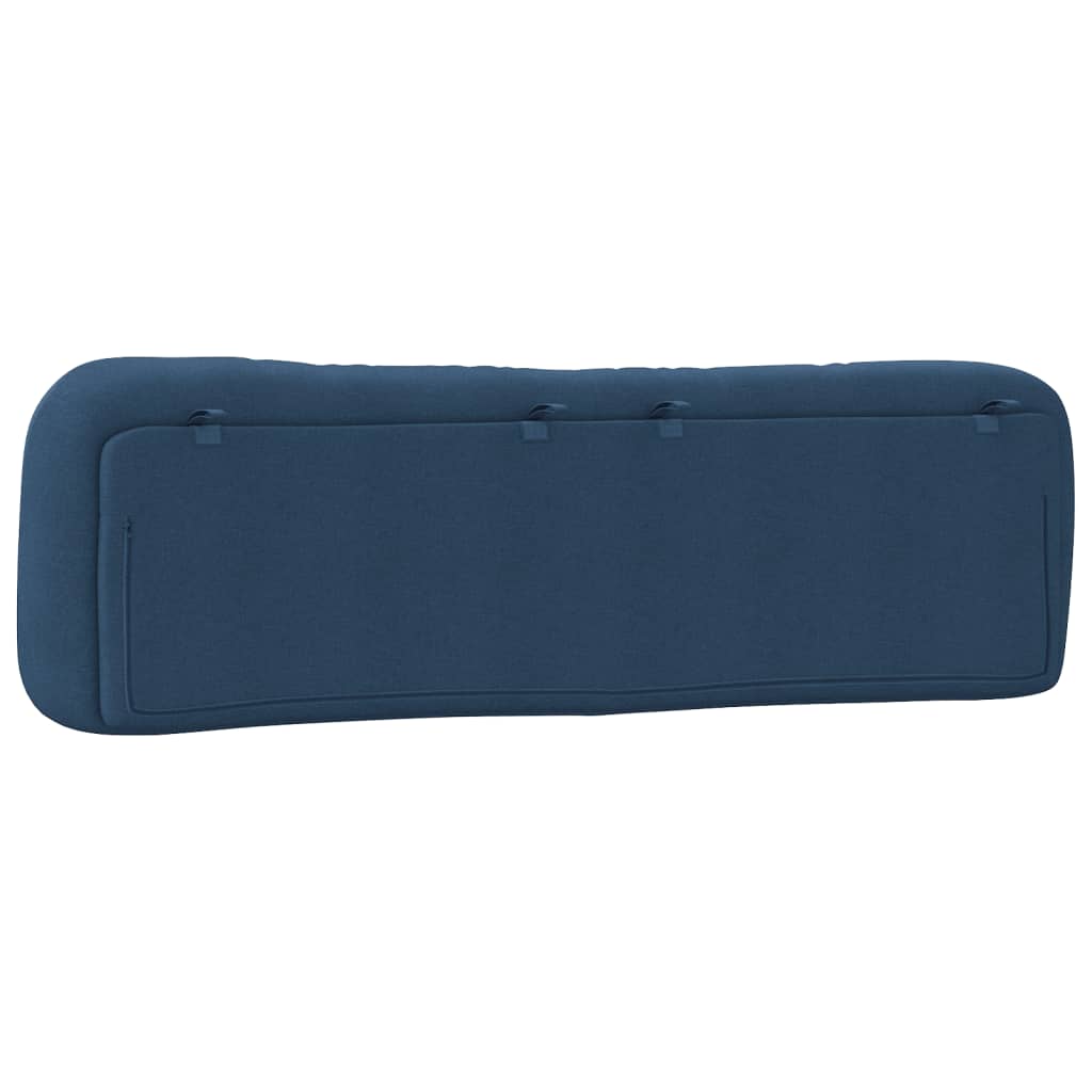 Kopfteil-Kissen "Hvar" Blau 180 cm Stoff