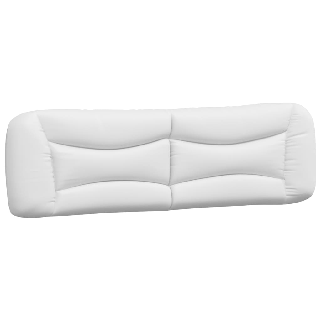 Kopfteil-Kissen "Hvar" Weiß 180 cm Kunstleder