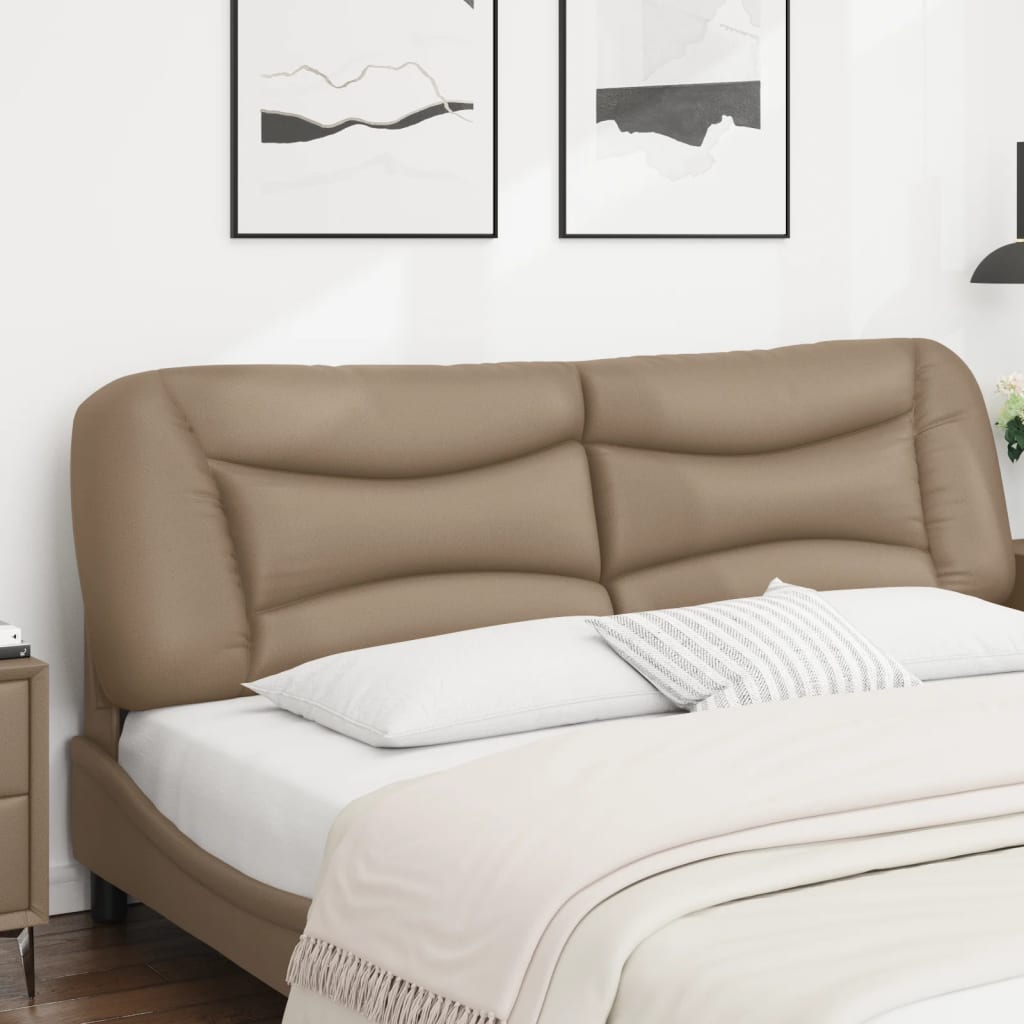 Kopfteil-Kissen "Hvar" Cappuccino-Braun 180 cm Kunstleder