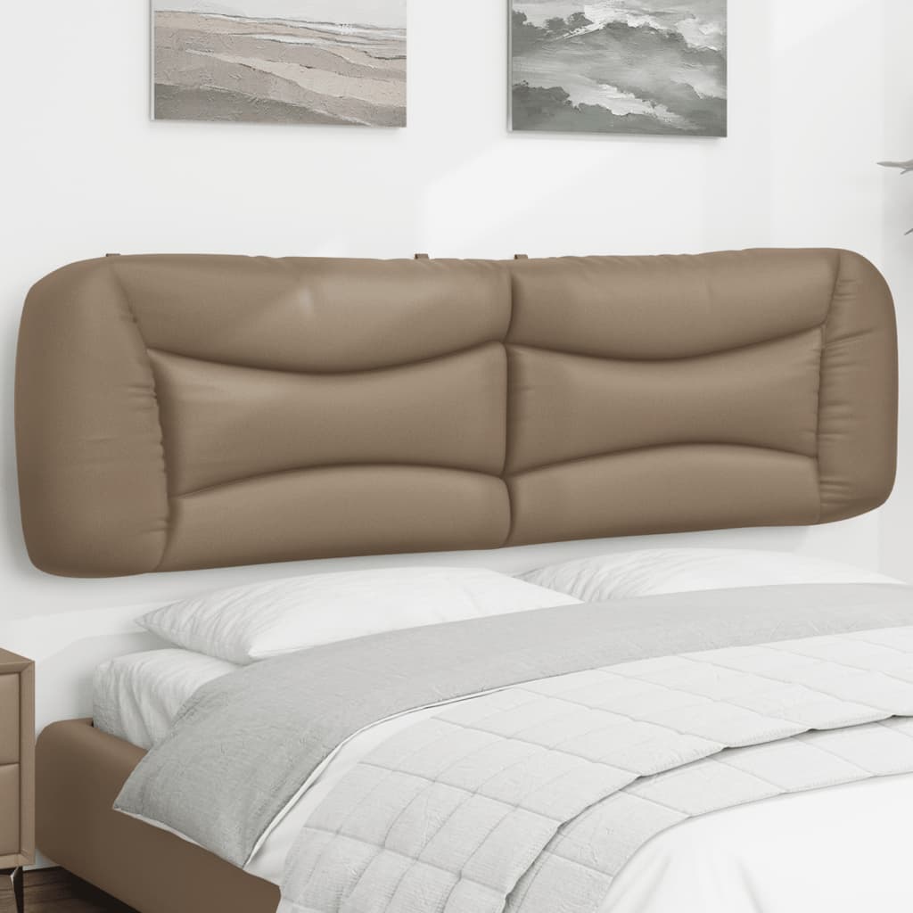 Kopfteil-Kissen "Hvar" Cappuccino-Braun 180 cm Kunstleder