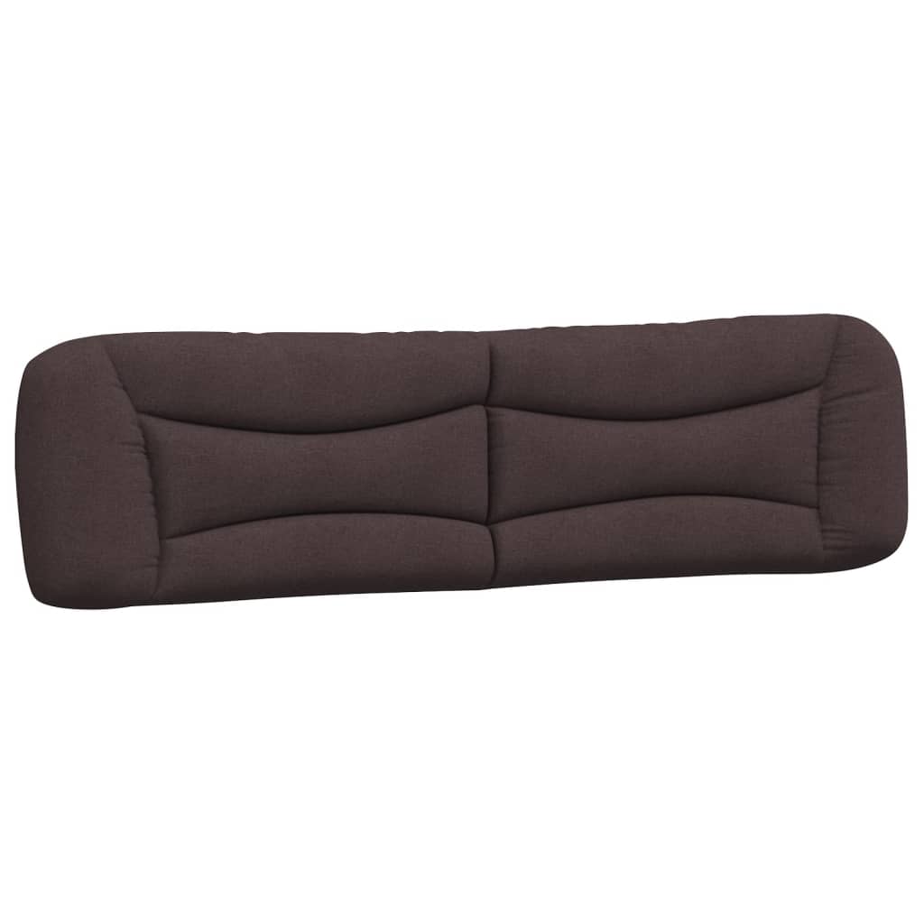 Kopfteil-Kissen "Hvar" Dunkelbraun 200 cm Stoff