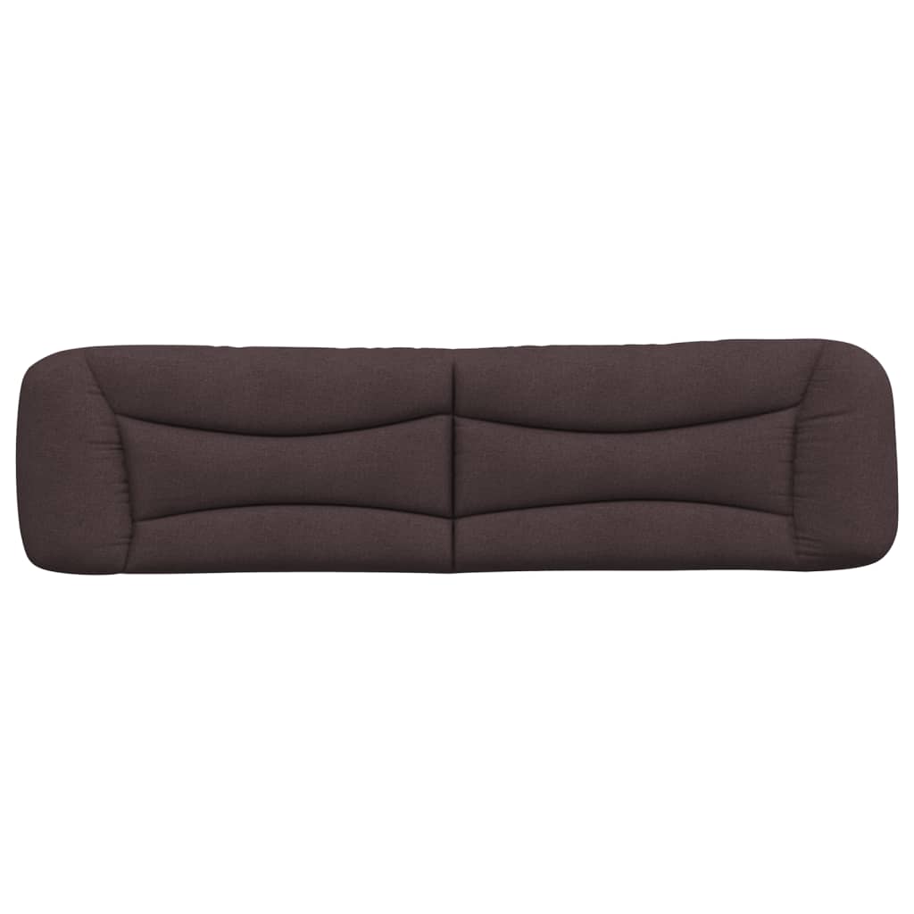 Kopfteil-Kissen "Hvar" Dunkelbraun 200 cm Stoff
