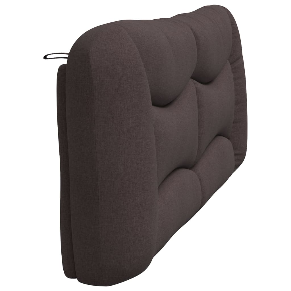 Kopfteil-Kissen "Hvar" Dunkelbraun 200 cm Stoff