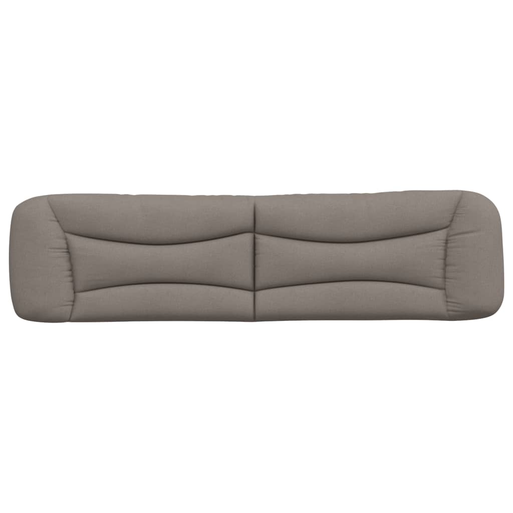 Kopfteil-Kissen "Hvar" Taupe 200 cm Stoff