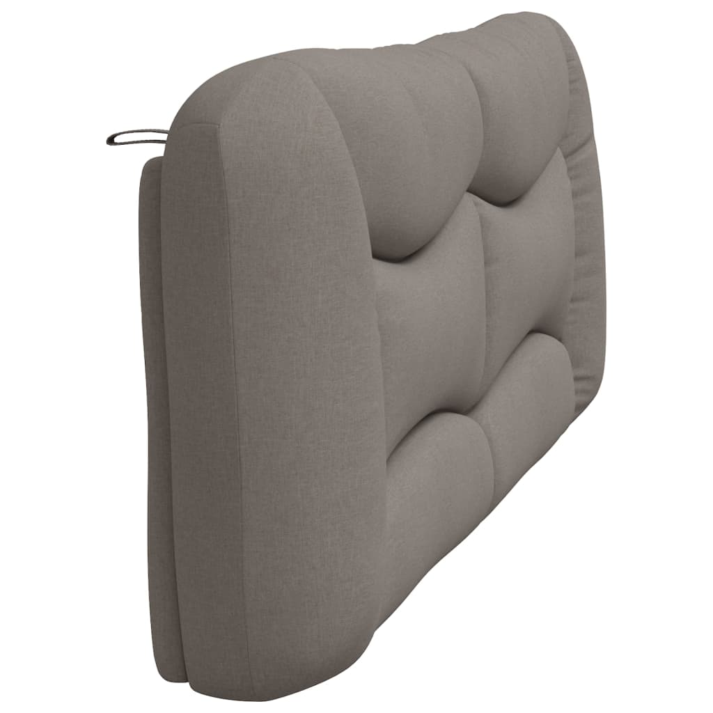 Kopfteil-Kissen "Hvar" Taupe 200 cm Stoff