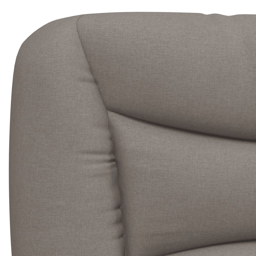 Kopfteil-Kissen "Hvar" Taupe 200 cm Stoff