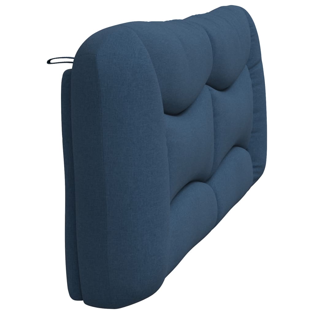 Kopfteil-Kissen "Hvar" Blau 200 cm Stoff