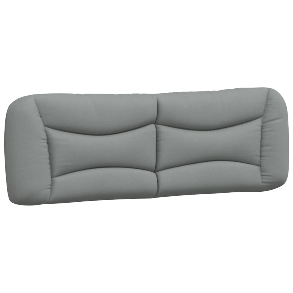 Kopfteil-Kissen "Hvar" Hellgrau 152 cm Stoff