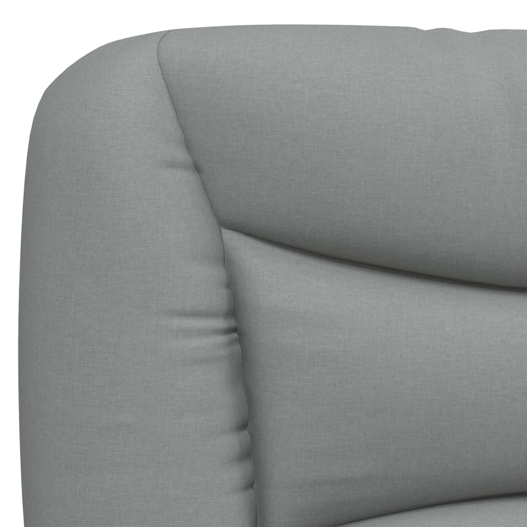 Kopfteil-Kissen "Hvar" Hellgrau 152 cm Stoff