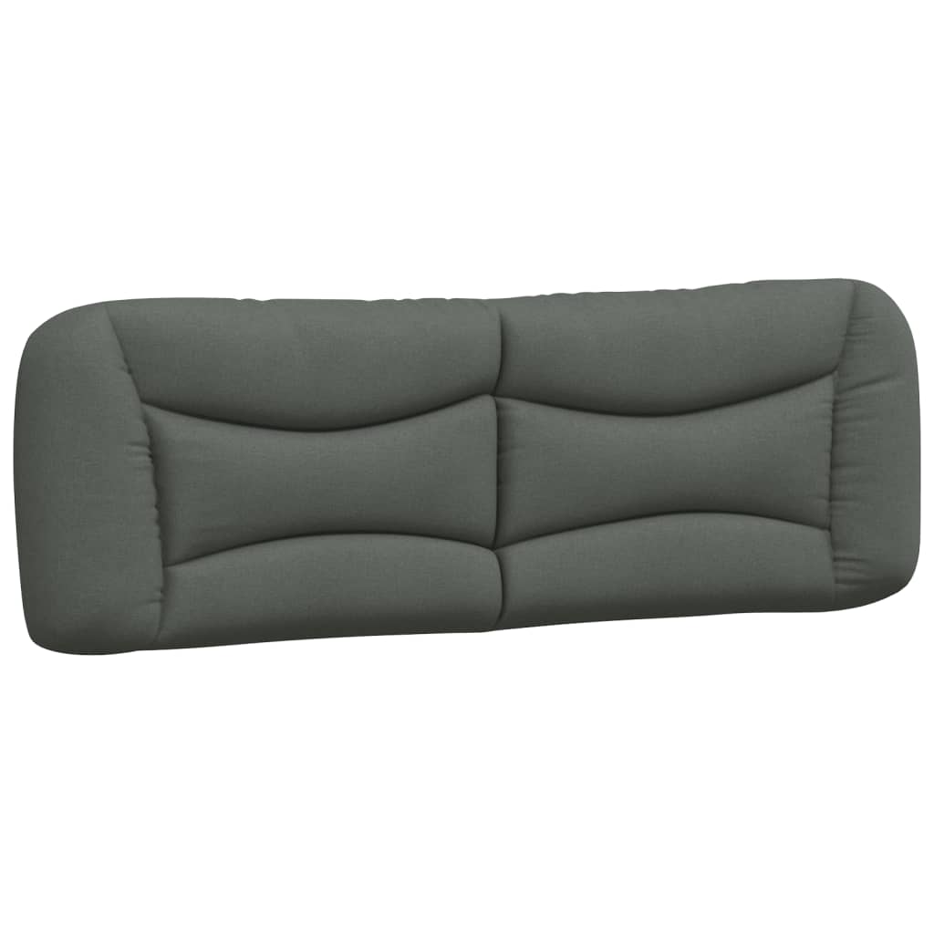 Kopfteil-Kissen "Hvar" Dunkelgrau 152 cm Stoff