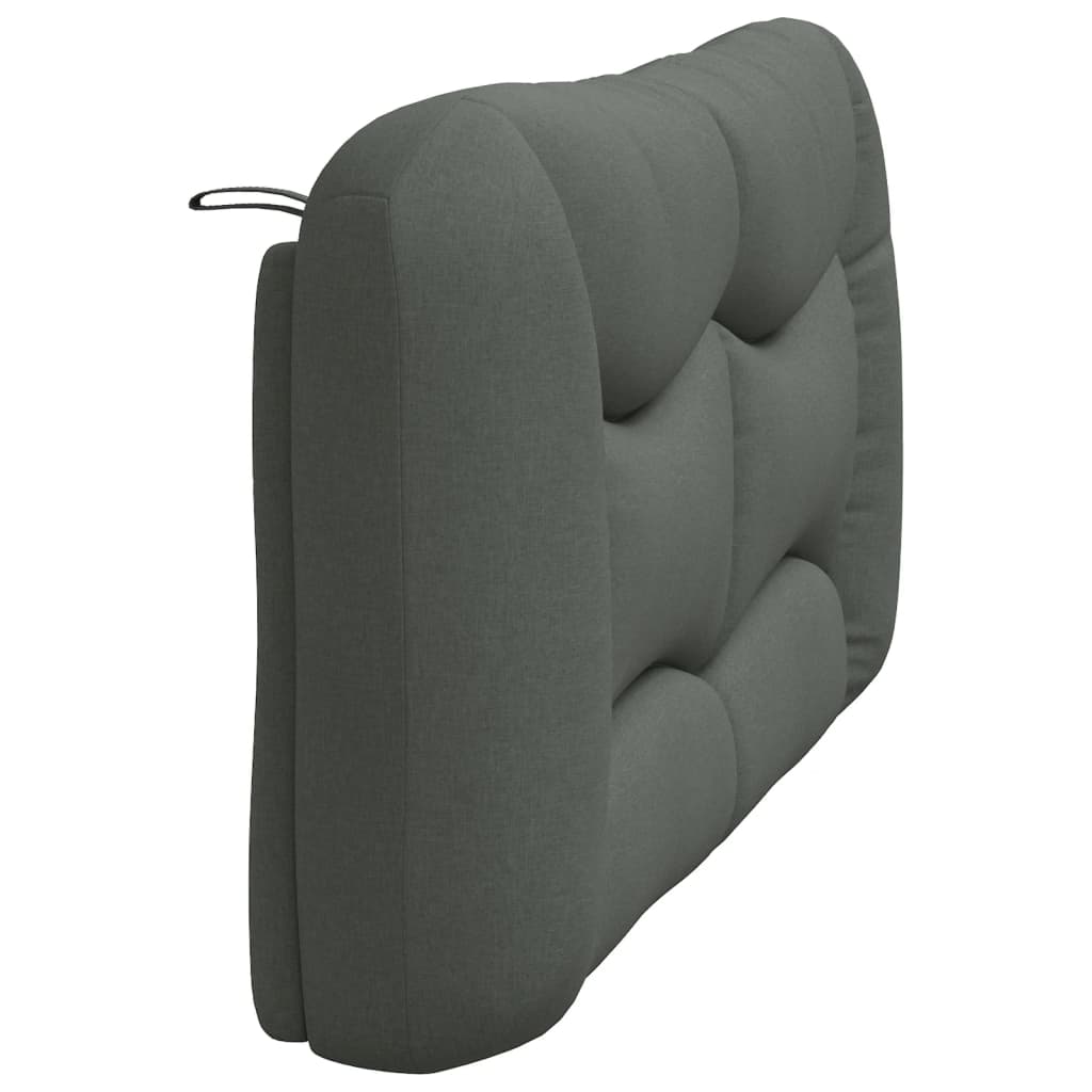 Kopfteil-Kissen "Hvar" Dunkelgrau 152 cm Stoff