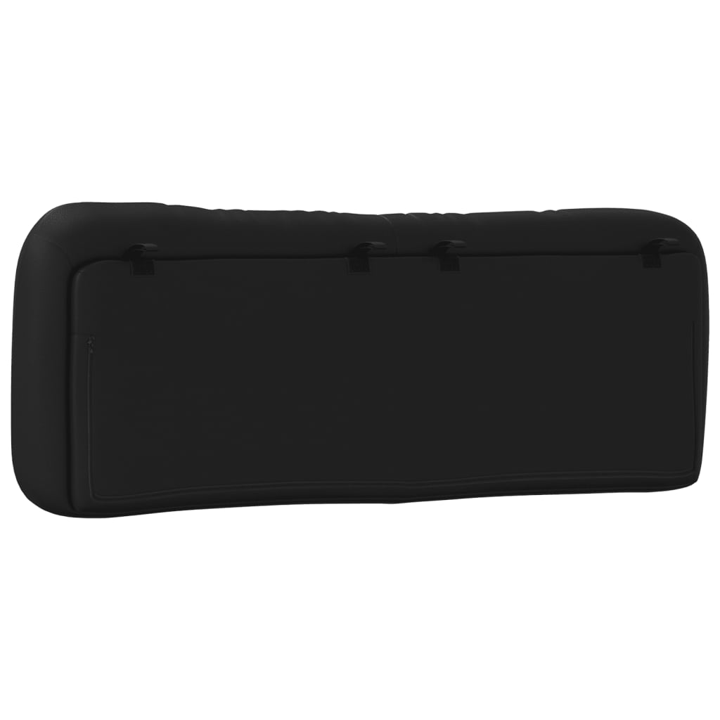 Kopfteilkissen Schwarz 135 cm Kunstleder