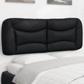 Kopfteilkissen Schwarz 135 cm Kunstleder