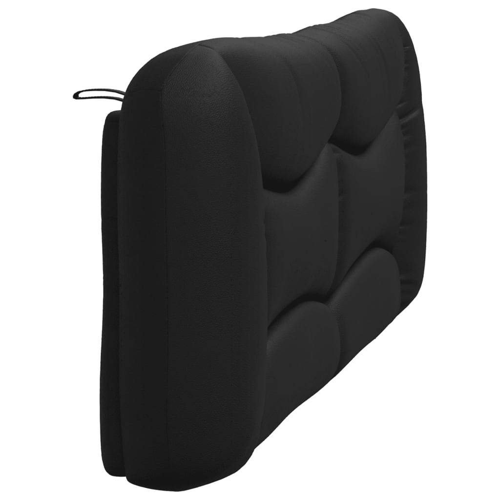 Kopfteilkissen Schwarz 180 cm Kunstleder