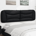Kopfteilkissen Schwarz 180 cm Kunstleder
