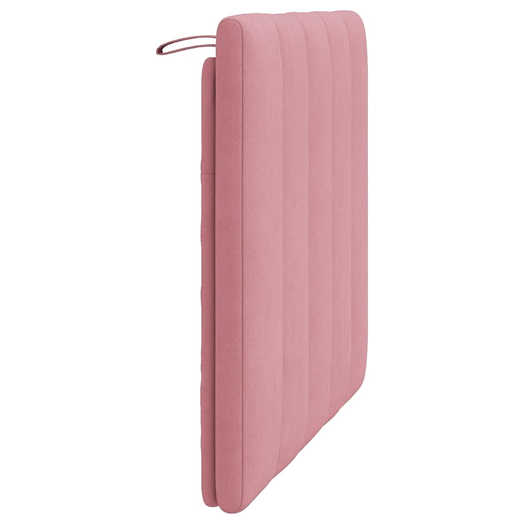 Kopfteil-Kissen "Hanko" Rosa 80 cm Samt