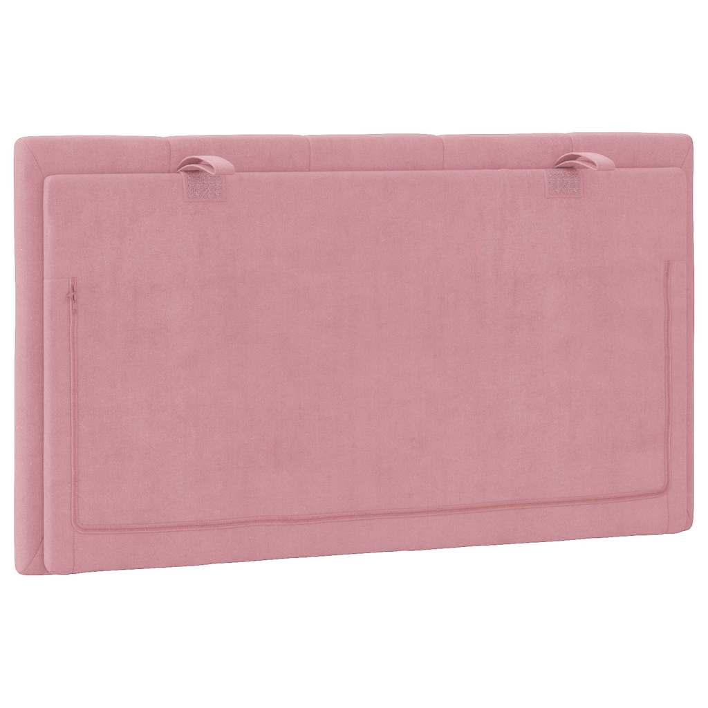 Kopfteil-Kissen "Hanko" Rosa 80 cm Samt