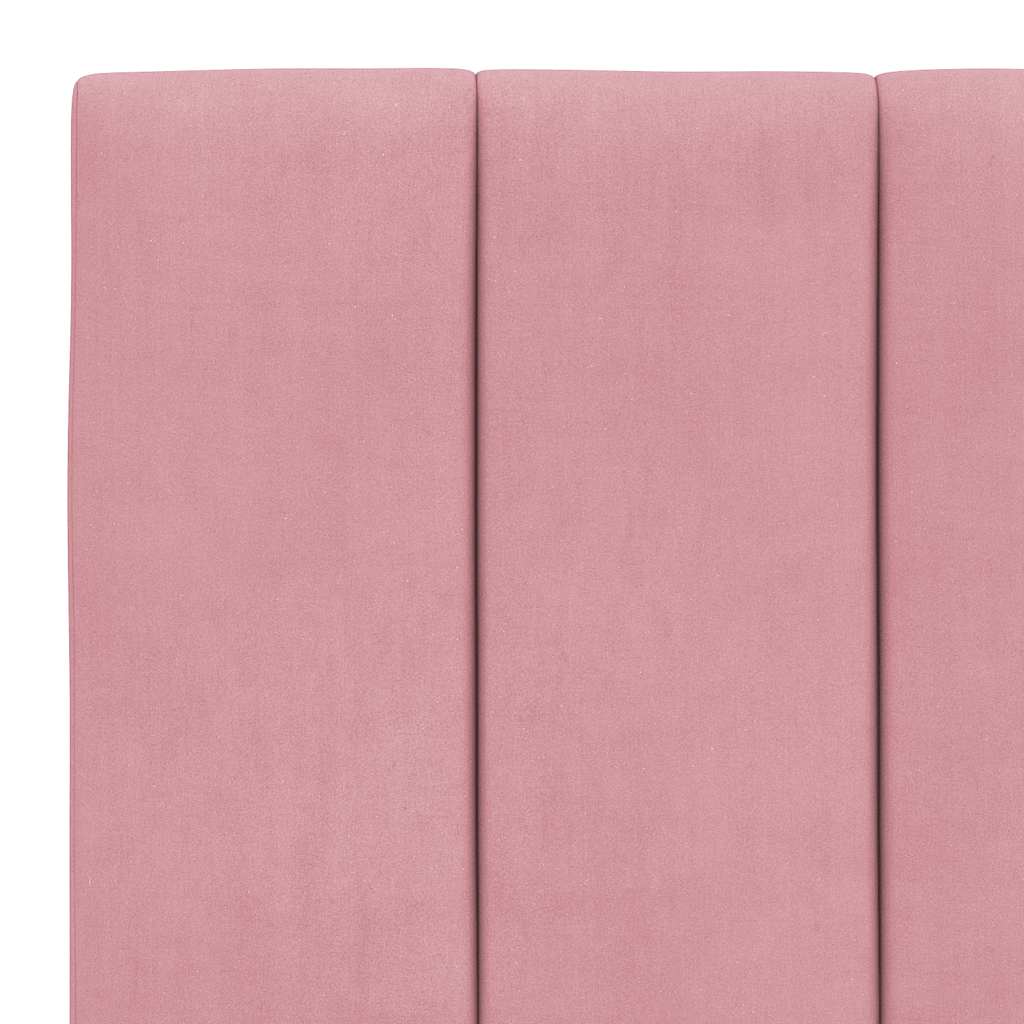 Kopfteil-Kissen "Hanko" Rosa 80 cm Samt
