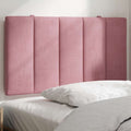 Kopfteil-Kissen "Hanko" Rosa 80 cm Samt