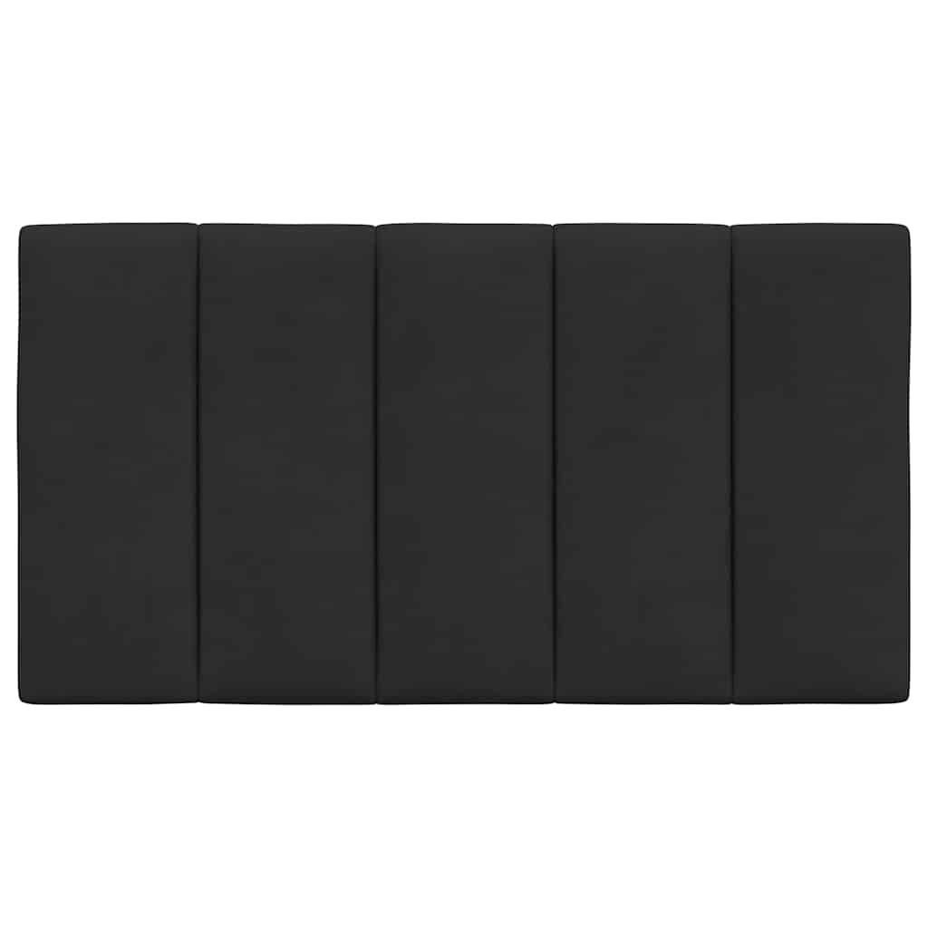 Kopfteil-Kissen "Hanko" Schwarz 90 cm Samt