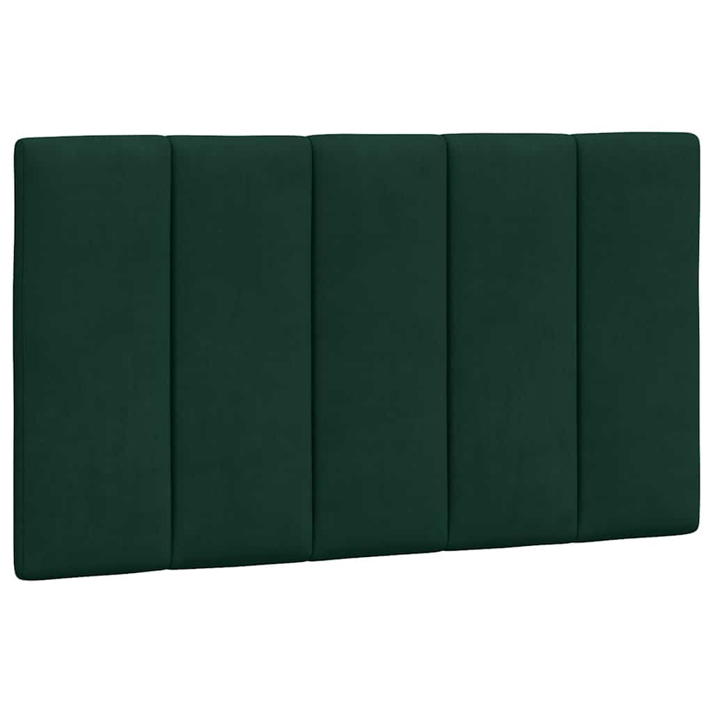 Kopfteil-Kissen "Hanko" Dunkelgrün 90 cm Samt