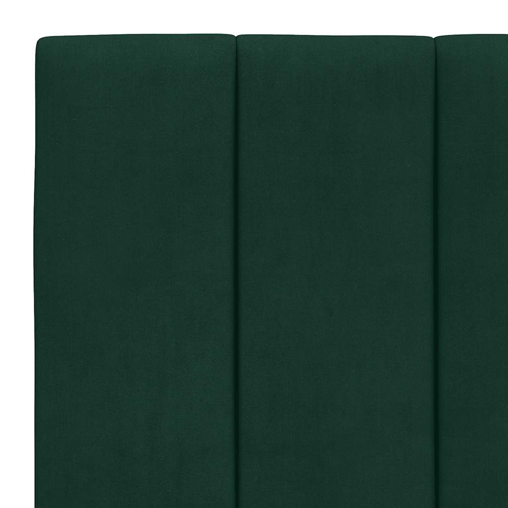 Kopfteil-Kissen "Hanko" Dunkelgrün 90 cm Samt