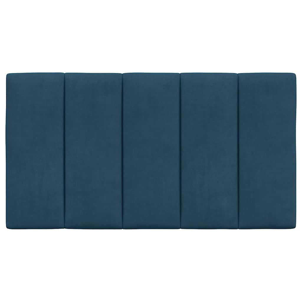 Kopfteil-Kissen "Hanko" Blau 90 cm Samt