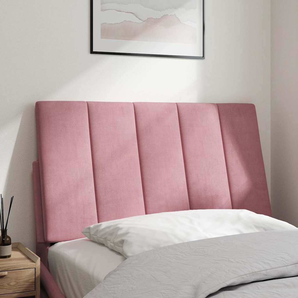 Kopfteil-Kissen "Hanko" Rosa 90 cm Samt