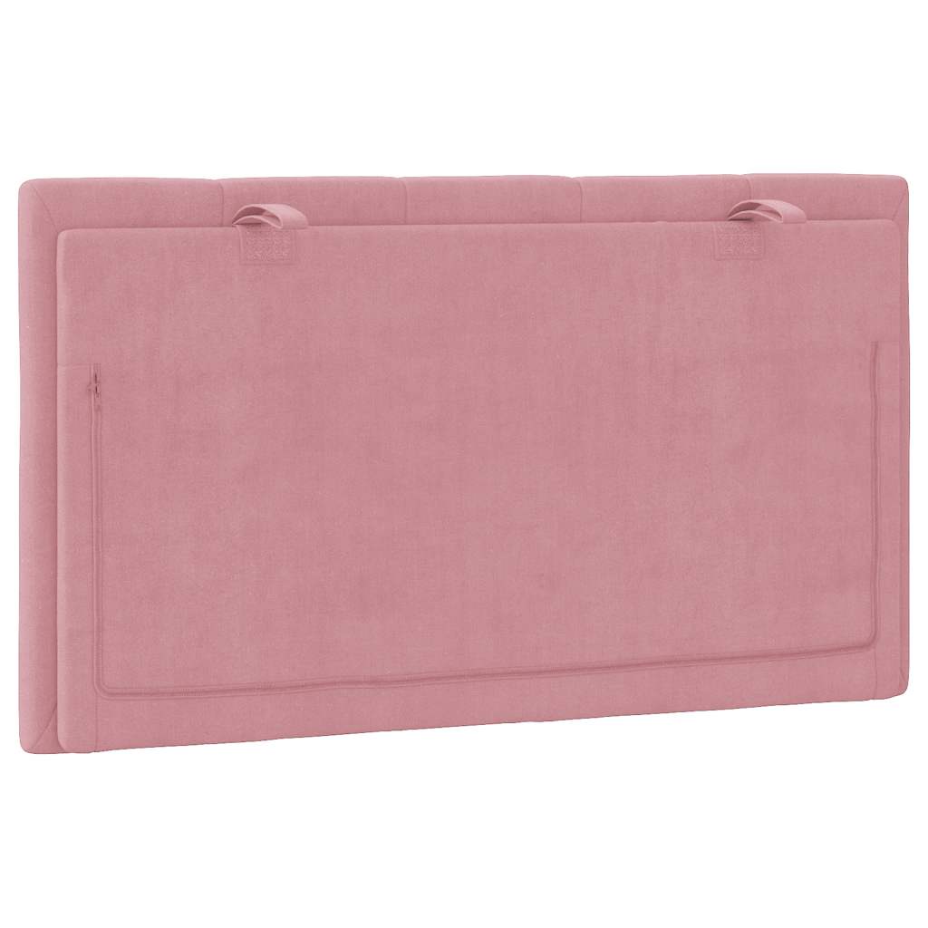 Kopfteil-Kissen "Hanko" Rosa 90 cm Samt