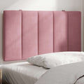 Kopfteil-Kissen "Hanko" Rosa 90 cm Samt