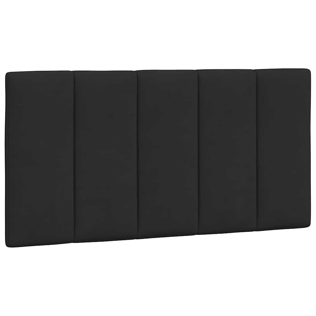 Kopfteil-Kissen "Hanko" Schwarz 100 cm Samt