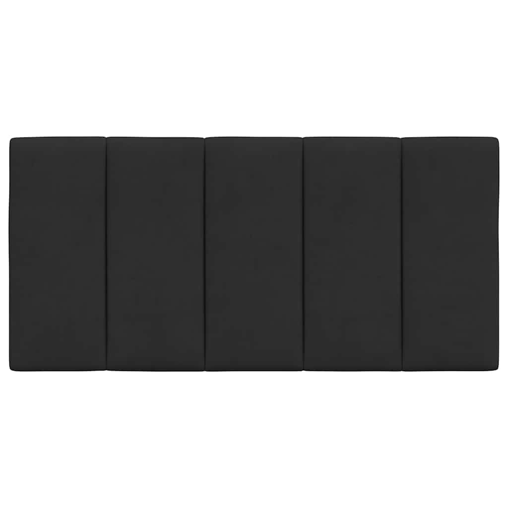 Kopfteil-Kissen "Hanko" Schwarz 100 cm Samt