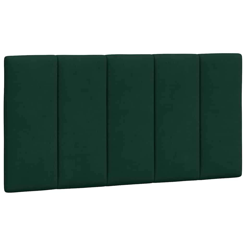 Kopfteil-Kissen "Hanko" Dunkelgrün 100 cm Samt